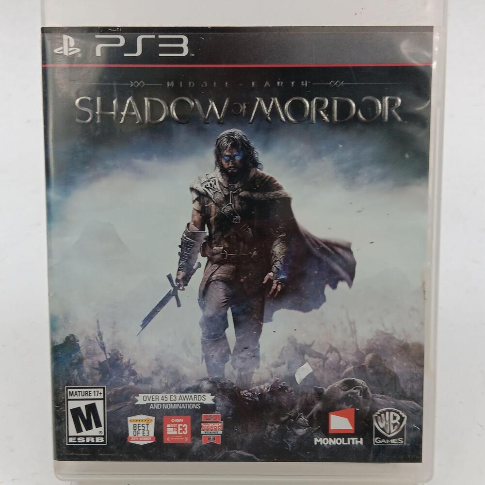 Middle Earth Shadow Of Mordor Sony PlayStation 3 PS3 Game M WB 2014 Action